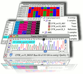 Codon Code Aligner sequence assembly and alignment